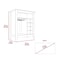 Tuhome Essential Bar Cabinet, One Open Shelf, Six Built-in Wine Rack, One Drawer, Light Gray BLZ6716 - alternate 6